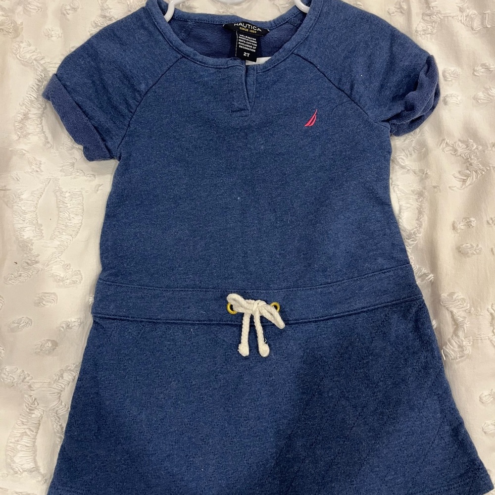 Nautica Navy Blue Kids Casual Dress